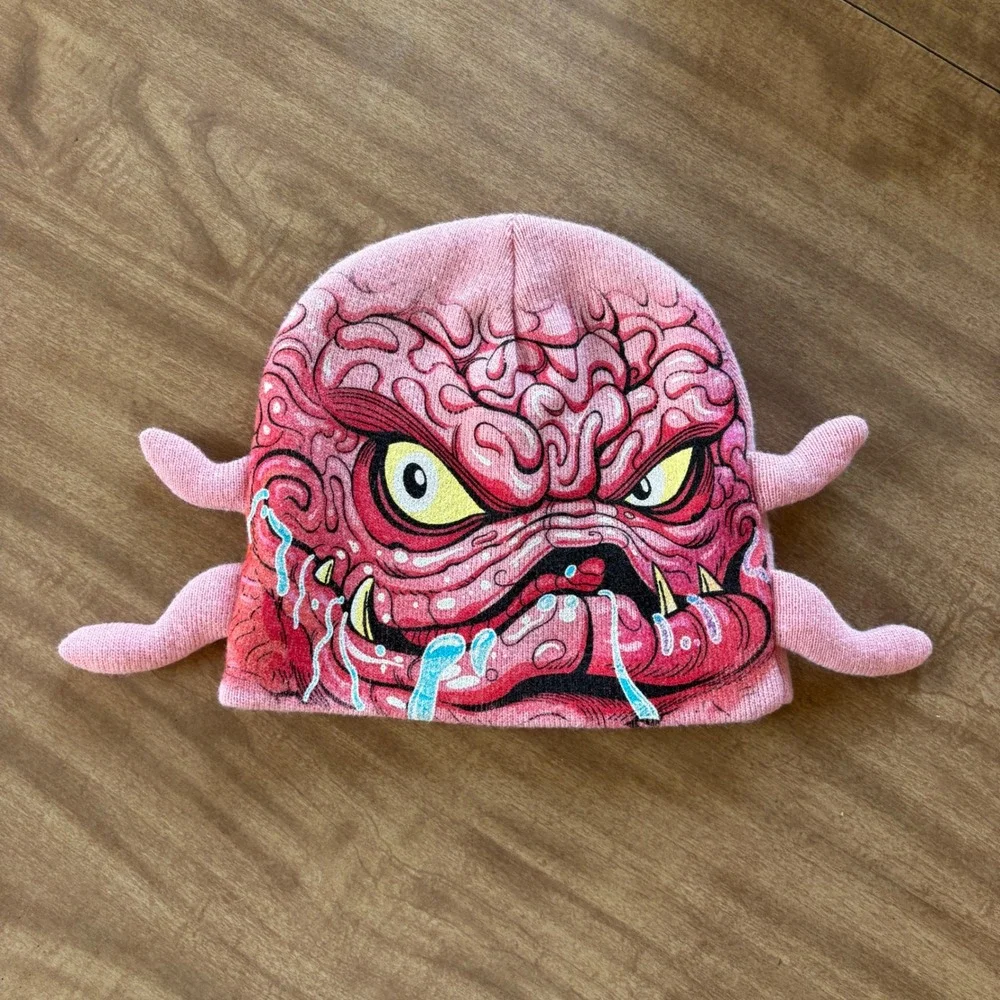 NECA Beanie Unisex OS TMNT Krang Stern Pinball 3D Tentacles Pink